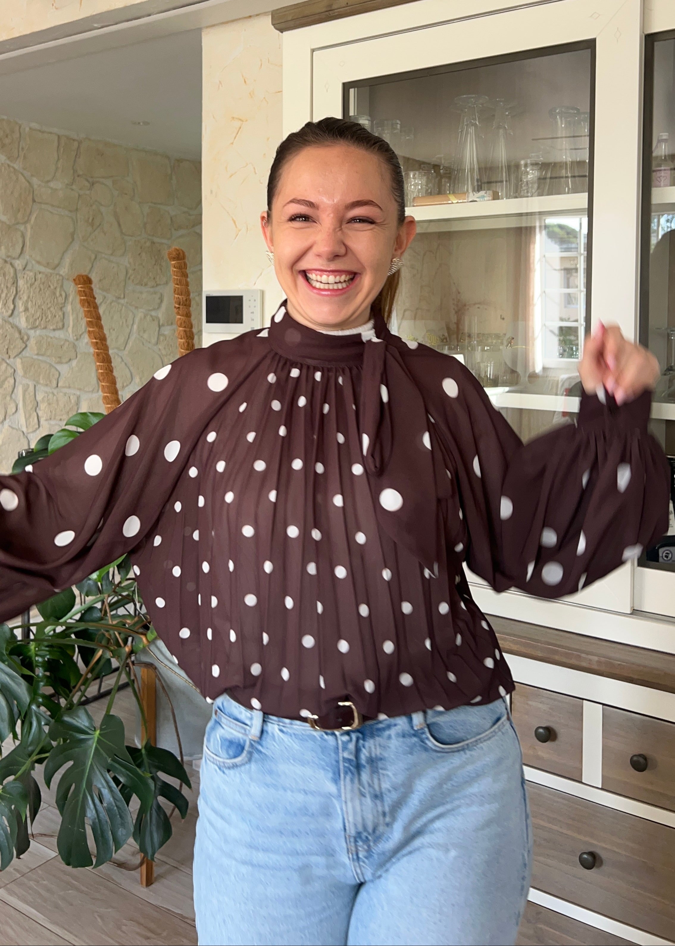 Blouse à pois ALBA