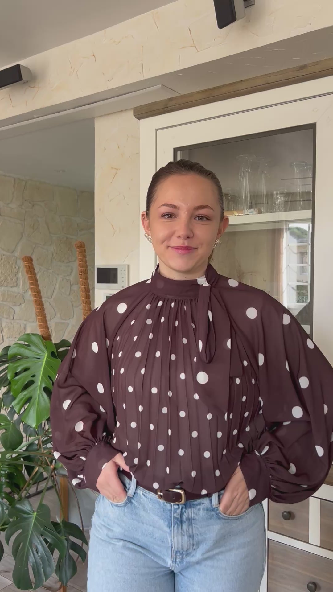 Blouse à pois ALBA